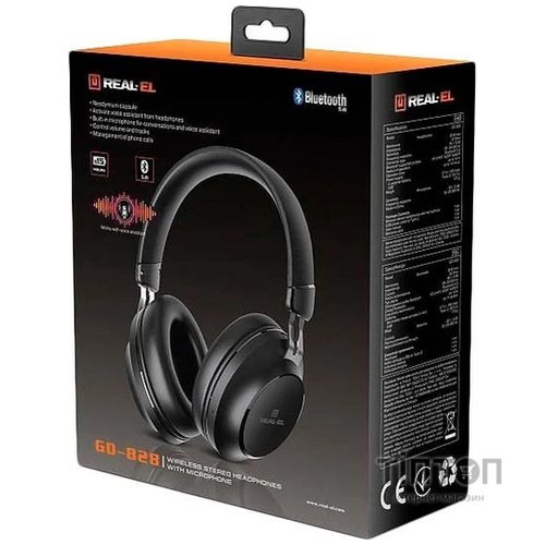 Bluetooth-гарнітура REAL-EL GD-828 Black