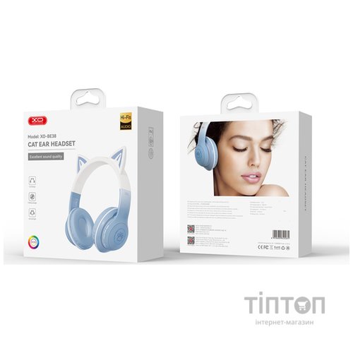 Bluetooth-гарнітура XO BE38 Blue (BE38.blue)