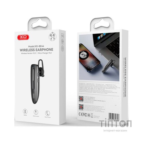 Bluetooth-гарнітура XO BE44 Black (BE44.black)