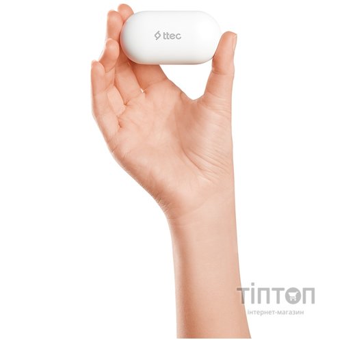 Bluetooth-гарнитура Ttec AirBeat Free True Wireless Headsets White (2KM133B)