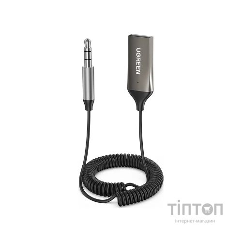 Bluetooth трансмітер Ugreen Bluetooth 5.0 Aux with mic CM309 UGREEN Black (70601)