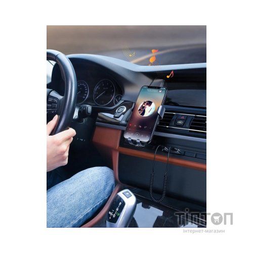Bluetooth трансмітер Ugreen Bluetooth 5.0 Aux with mic CM309 UGREEN Black (70601)