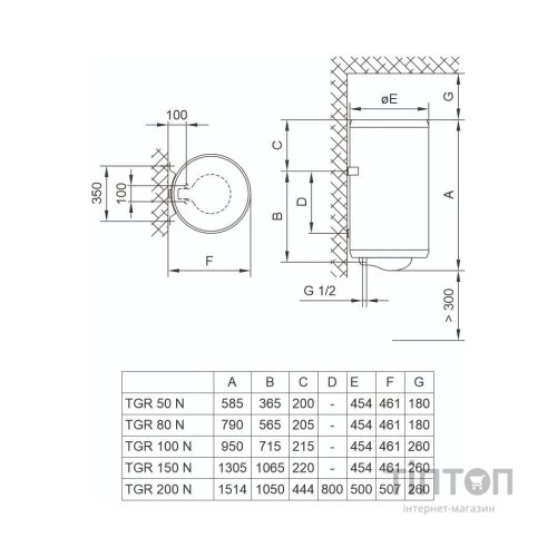 Бойлер TIKI TGR100NPRIMEM100V9_TIKI