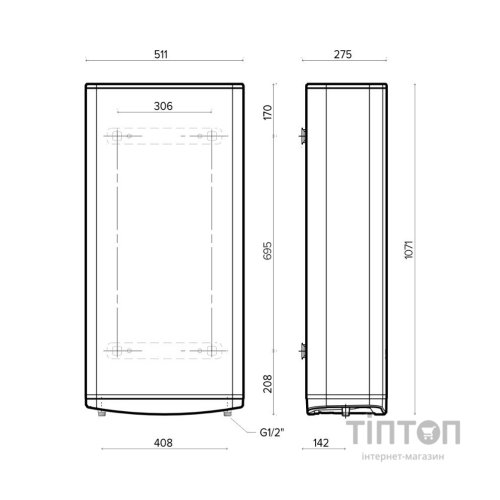Бойлер VELIS TECH 80 EU (3100918)