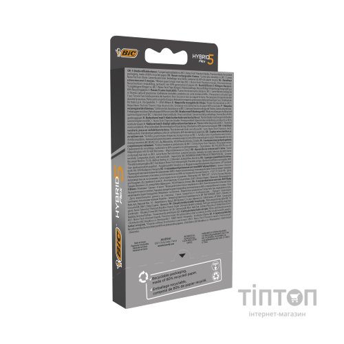 Бритва Bic Flex 5 Hybrid із 4 змінними картриджами (3086123644984)