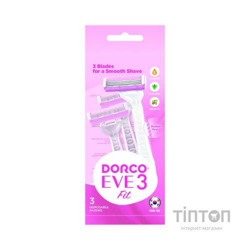 Бритва Dorco EVE 3 Fit для жінок 3 леза 3 шт. (8801038590769)