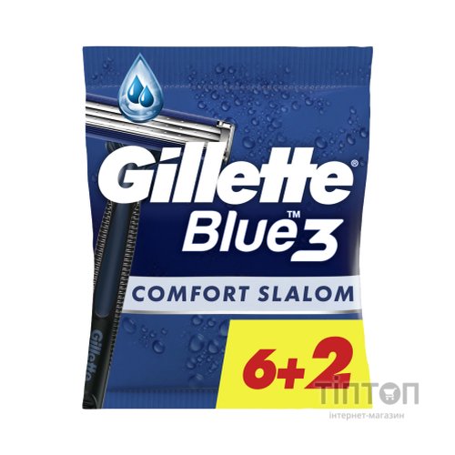 Бритва Gillette Blue 3 Comfort Slalom 8 шт. (8006540808764)