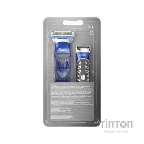 Бритва Gillette Fusion ProGlide Styler з касетою+3 насадки для бороди/усов (7702018273386)