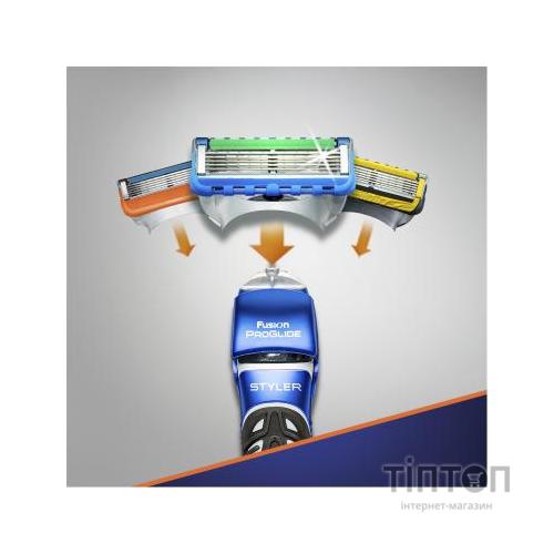 Бритва Gillette Fusion ProGlide Styler з касетою+3 насадки для бороди/усов (7702018273386)