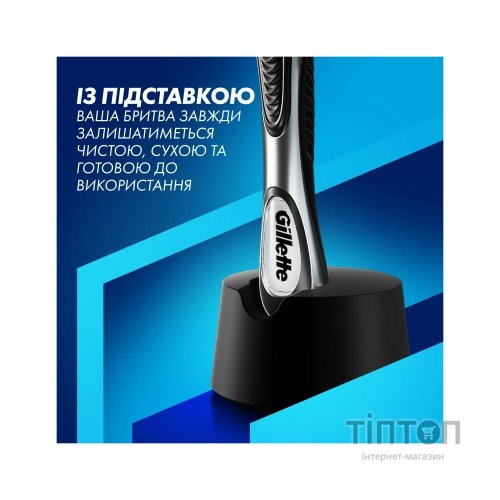 Бритва Gillette Fusion ProGlide з 5 змінними картриджами + Підставка (8700216357227)