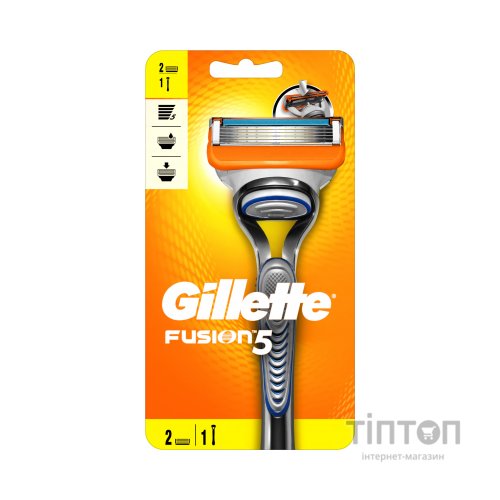 Бритва Gillette Fusion з 2 змінними картриджами (7702018874125)