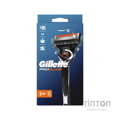 Бритва Gillette Fusion5 ProGlide Flexball з 2 змінними картриджами (7702018390816)