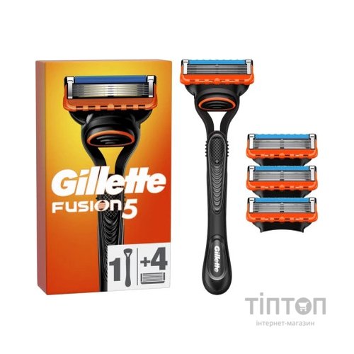Бритва Gillette Fusion5 з 4 змінними картриджами (7702018556274/7702018610266)