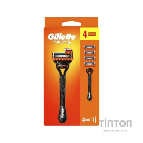 Бритва Gillette Fusion5 з 4 змінними картриджами (7702018556274/7702018610266)