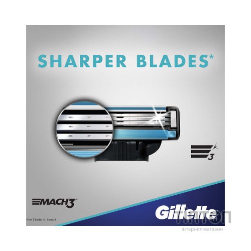 Бритва Gillette Mach3 з 5 змінними картриджами (7702018610181)