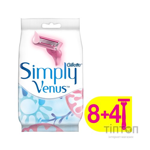 Бритва Gillette Simply Venus 3 12 шт. (7702018070732)