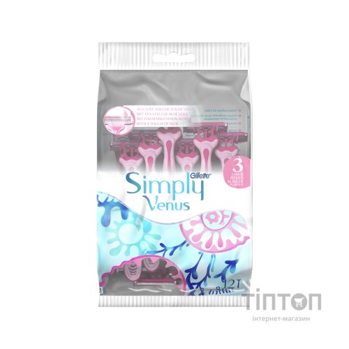 Бритва Gillette Simply Venus 3 12 шт. (7702018070732)