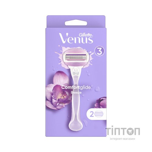 Бритва Gillette Venus ComfortGlide Breeze з 2 змінними картриджами (7702018886166)