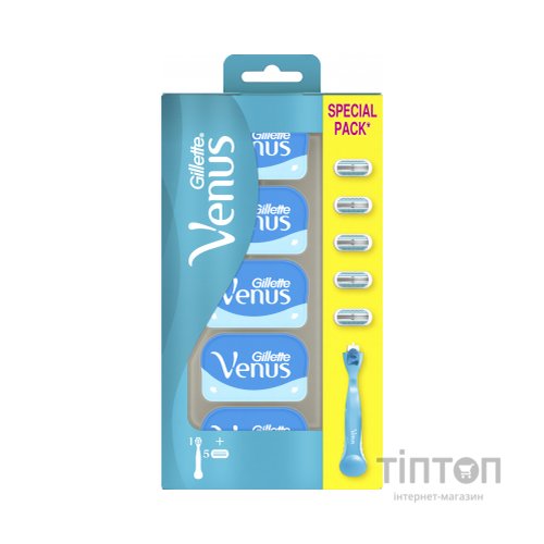 Бритва Venus Smooth з 5 змінними картриджами (7702018363490)