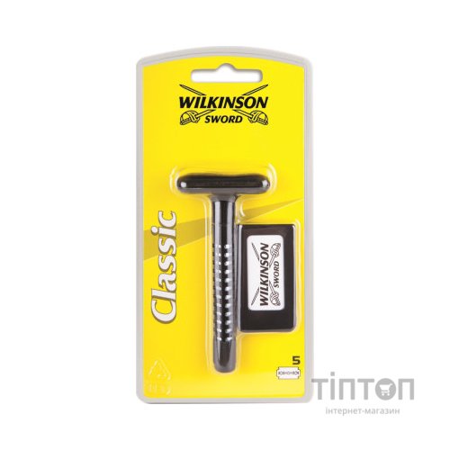 Бритва Wilkinson Sword Classic Double Edge Razor + 5 змінних лез (4027800015504)