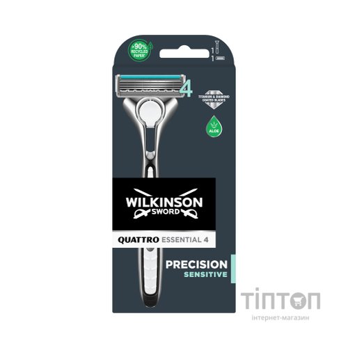 Бритва Wilkinson Sword Quattro Titanium Sensitive (4027800205707)
