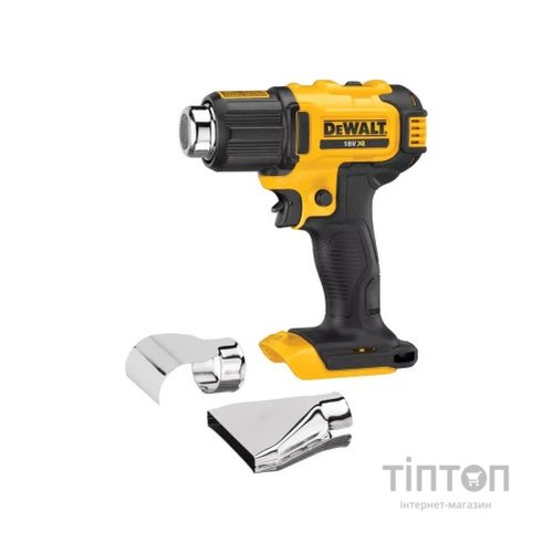 Будівельний фен DeWALT 18В, 290 - 530 °C, 0.5 кг (без АКБ та ЗП) (DCE530N)