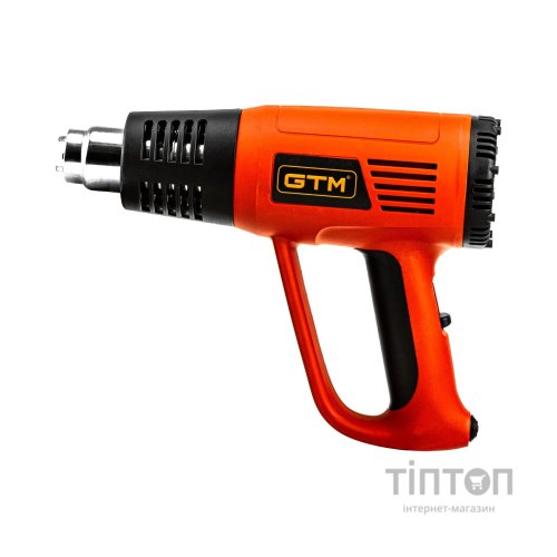 Будівельний фен GTM HG2000E, 2000Вт, 80-600С, 300/500л/хв (HG2000E)