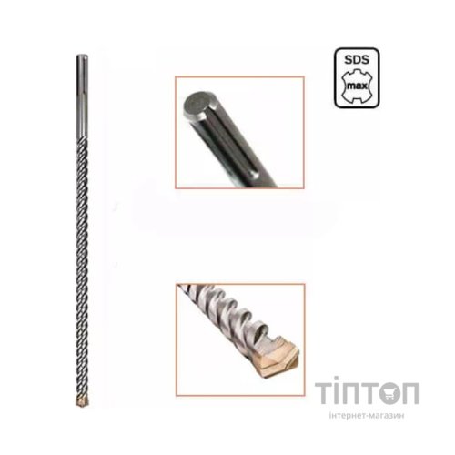 Бур DeWALT SDS-MAX ,XLR, 2 кромки, 12x400x540 мм (DT60801)