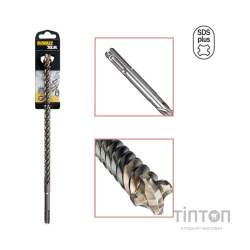 Бур DeWALT SDS-Plus, XLR, 4 кромки, 10x260x200 мм (DT8930)