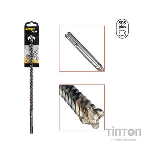 Бур DeWALT SDS-Plus, XLR, 4 кромки, 10x310x250 мм (DT8931)
