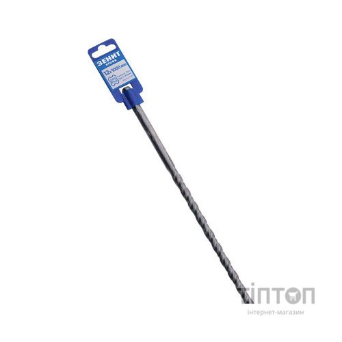 Бур Зеніт "ПРОФІ" SDS-Plus 12х1000 мм, спіраль 4S (20012000)