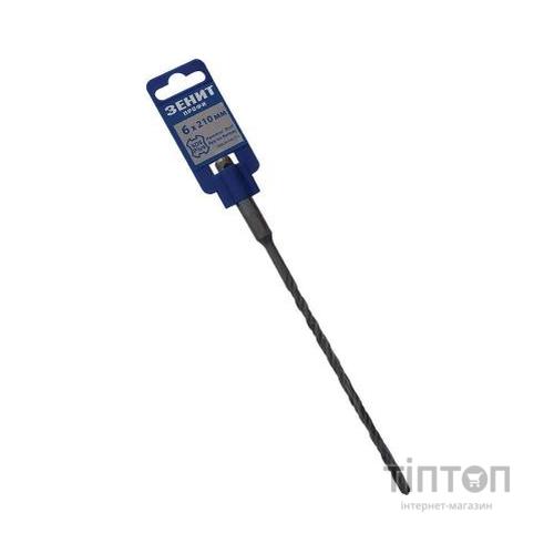 Бур Зеніт "ПРОФІ" SDS-Plus 6х210 мм, спіраль 4S (20006210)