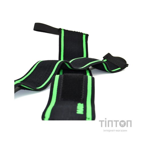 Бинт для спорту MadMax MFA-298 Wrist Wraps 18" Black/Green (MFA-298-U)