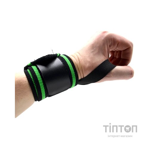 Бинт для спорту MadMax MFA-298 Wrist Wraps 18" Black/Green (MFA-298-U)