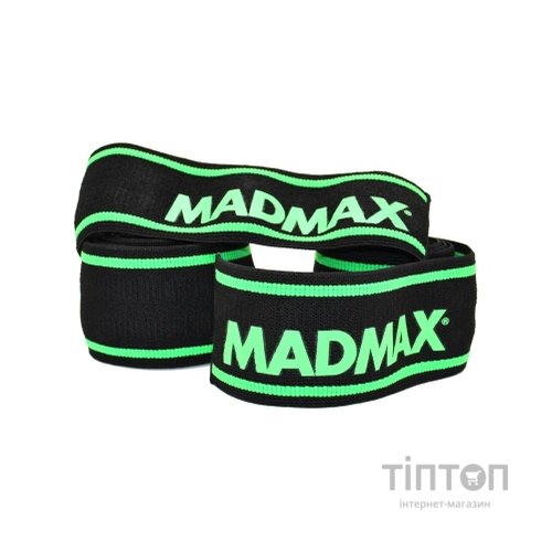 Бинт для спорту MadMax MFA-299 для колін Non slide slip knee wraps 2.0m Black/Green (MFA-299-U)