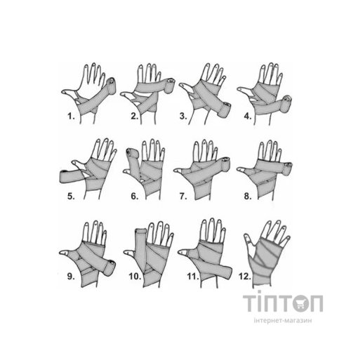 Бинт для спорту Power System 3404 4 м Black (PS-3404_Black)