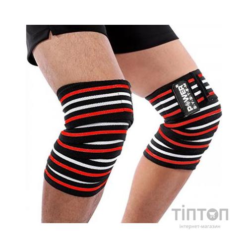 Бинт для спорту Power System Knee Wraps PS-3700 Red/Black (PS-3700_Red-Black)