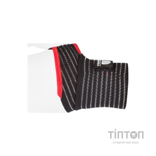 Бинт для спорту Power System PS-6000 Elastic Wrist Support Black/Red (PS-6000_Black)