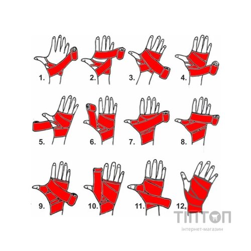 Бинт для спорту PowerPlay 3046 4 м Red (PP_3046_4m_Red)