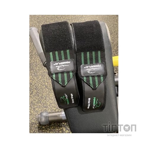 Бинт для спорту PowerPlay 3081 Чорно-Зелений (PP_3081_Black/Green)