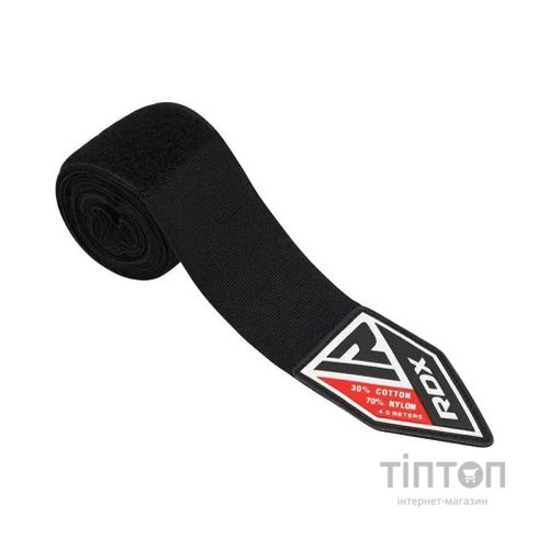 Бинт для спорту RDX для боксу WX Professional Boxing Hand Wraps Black (4.5м.) (HWX-RB+)