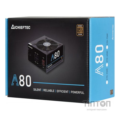 БЖ 650W Chiefteс CTG-650C-80P, Retail Box