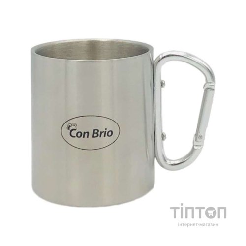 Чашка туристична Con Brio ручка-карабін 300 мл (CB-386)
