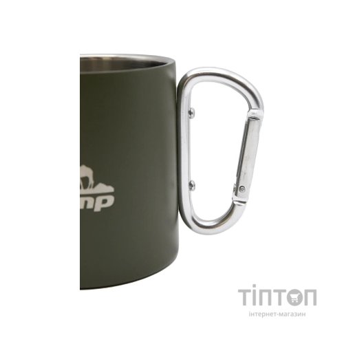 Чашка туристична Tramp 350 мл з карабіном Olive (UTRC-122-olive)