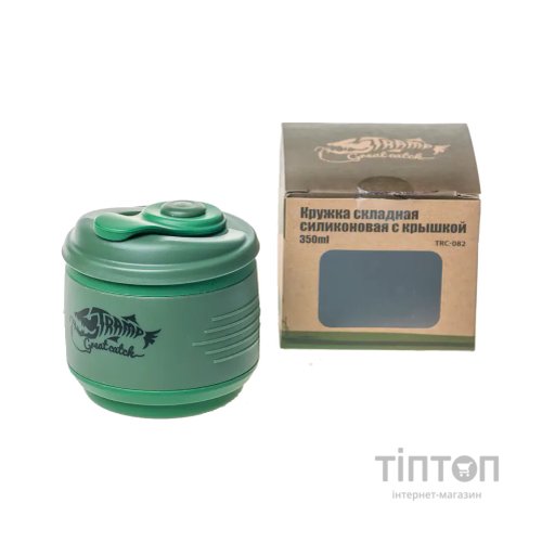 Чашка туристична Tramp силіконова з кришкою 350 мл Sand (UTRC-082-sand)