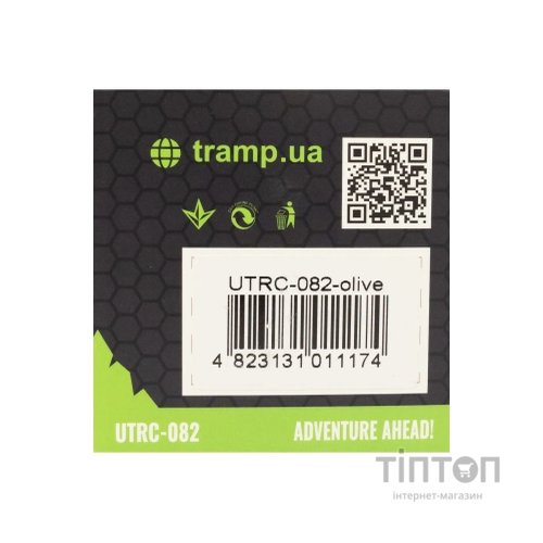 Чашка туристична Tramp силіконова з кришкою 350мл Оливкова (UTRC-082-olive)