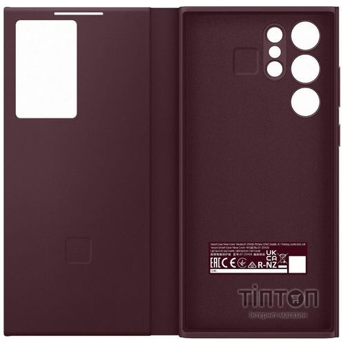 Чохол до моб. телефона Samsung Smart Clear View Cover Galaxy S22 Ultra Burgundy (EF-ZS908CEEGRU)