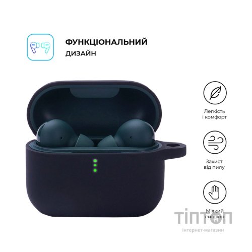Чохол для навушників Armorstandart Silicone Case для Xiaomi QCY T10 / T10 Pro Black (ARM68425)