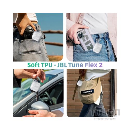 Чохол для навушників BeCover для JBL Tune Flex 2 Transparent (714829)