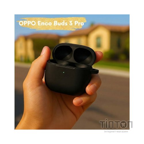 Чохол для навушників BeCover для OPPO Enco Buds 3 Pro Black (714837)